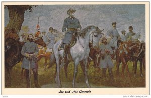 AS: Lee and His Generals, Painted by the distinguished French Artist Charles ...