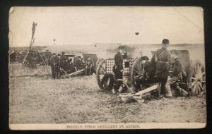 Mint Belgium Real Picture Postcard RPPC Field Artillery In Action