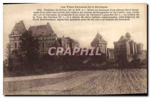 Old Postcard Le Vieux Chateau Dordogne Chateau de Biron (XI and XIV)