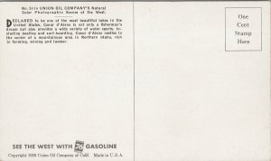 Coeur d'Alene Idaho Old Auto Union Oil Co. Unused Advertising Postcard G10