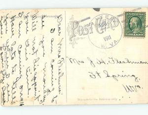 Divided-Back BEAUTIFUL ORANGE FLOWERS & CLOVER o8930