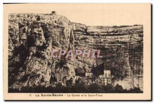 Old Postcard La Sainte Baume Cave And The Holy Pilon