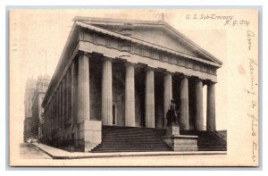 US Sub-Treasury Building New York CIty NY NYC UDB Postcard W9