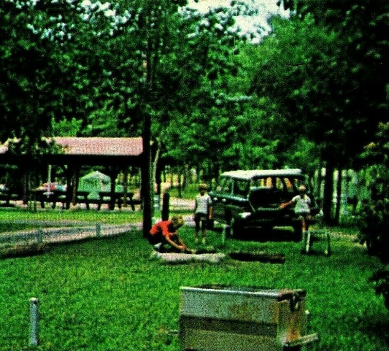 Rising Fawn Georgia GA Cloudland Canyon Camping Unused UNP Vtg Chrome Postcard 