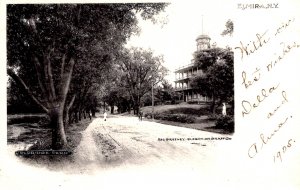 Elmira, New York - The street across from Eldridge Park - in 1905