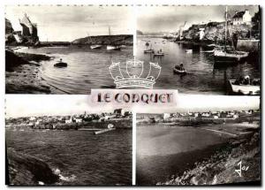 Postcard Modern Brittany Le Conquet The Port and Beach Marine City