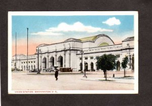 DC Union Railroad Train Station Depot Washington DC Postcard