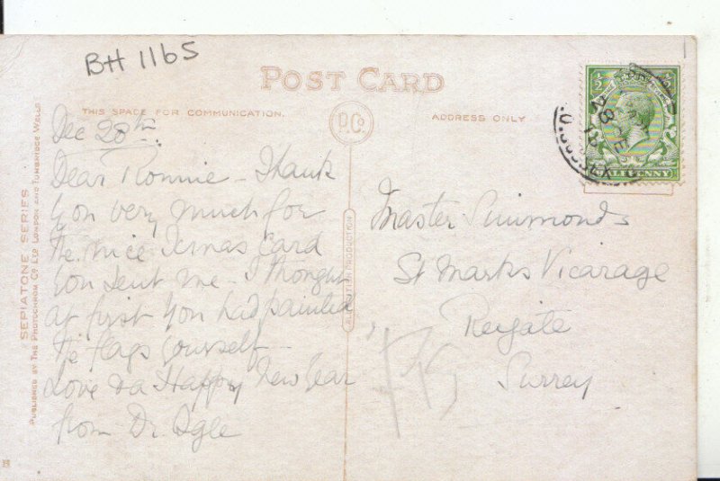 Kent Postcard - Tunbridge Wells - Lake On The Common - Ref 15206A