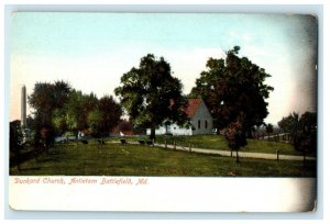 c1905 Dunkard Church Anteitam Battlefield Maryland MD Unposted Antique Postcard