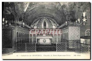 Postcard Old Cathedral of Chartres Chapel of Our Lady on Earth