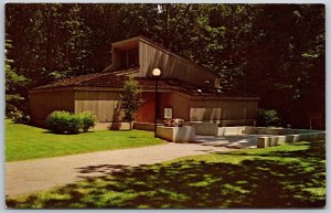 Vtg Glenford Ohio OH Flint Ridge Museum Perry County Chrome View Card Postcard