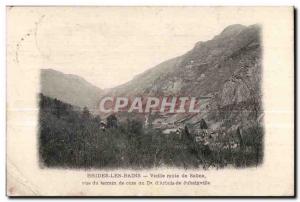 Old Postcard Brides Les Bains Old Route Salins for the cure of course Dr. Arb...