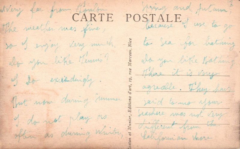 Vintage Postcard 1910's Le Musee Oceanographique Facade Nord Monaco France