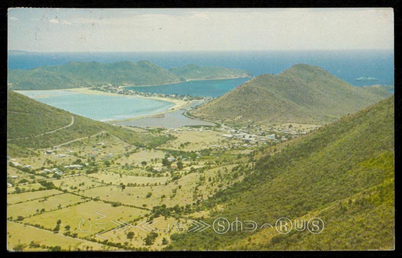 Bird's Eye View of the Valley of Dutch Cul de Sac Philipsburg