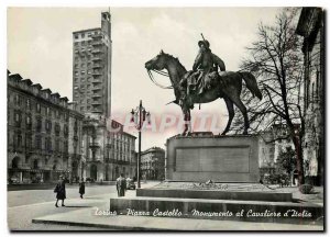 Modern Postcard Torino Piazza Castello al Cavaliere d'Italia