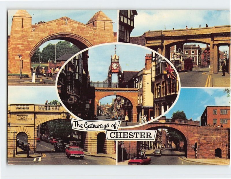 Postcard The Gateways of Chester, England