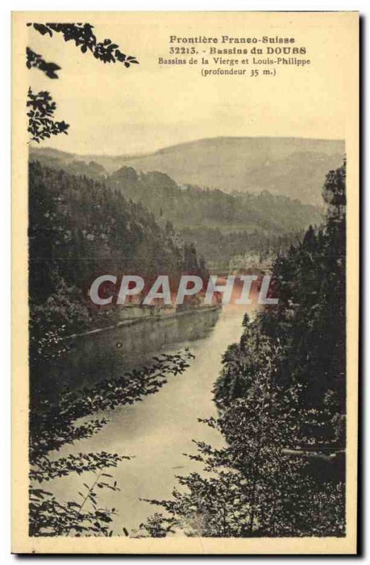 Old Postcard Basins of Doubs Basins of Vierege and Louis Philippe