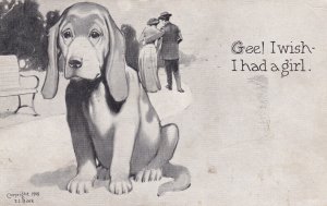 Humour Dog Gee I Wish I Had A Girl 1910