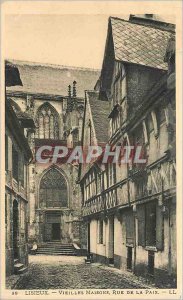 Old Postcard Lisieux Old houses Rue de la Paix