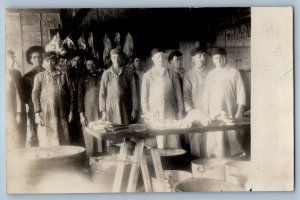 c1910's Butcher Shop From St. Cloud Minnesota MN RPPC Photo Antique Postcard
