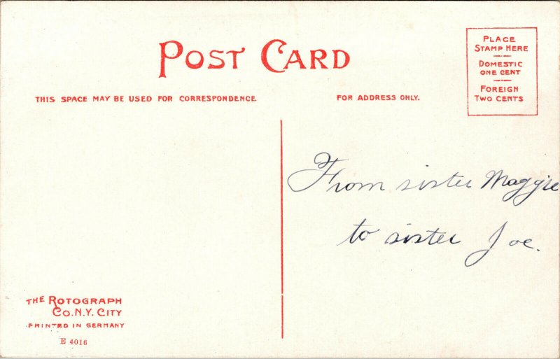 Vtg 1910s Derby Public Library Derby Connecticut CT Postcard