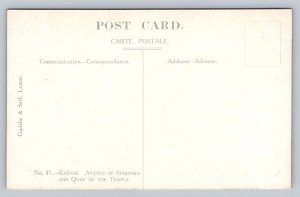 Karnak  Avenue of Sphinxes  Egypt   Postcard