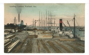 OR - Portland. Loading Lumber