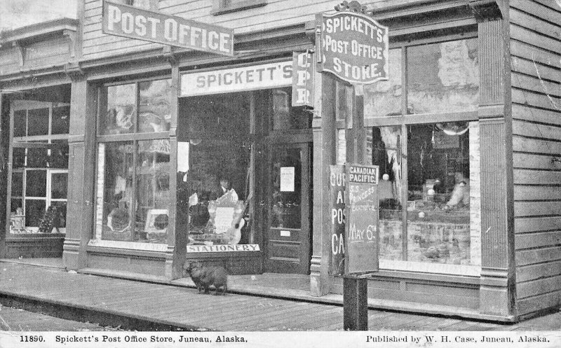 Juneau AK Spickett's Post Office And Store Postcard