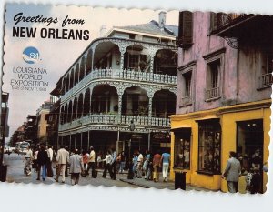 Postcard Louisiana World Exposition, Greetings From New Orleans, Louisiana