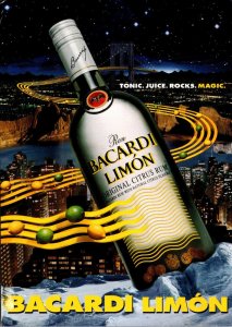 Advertising Ron Bacardi Limon Original Citrus Rum