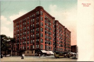 Plaza Hotel, Chicago IL Undivided Back Vintage Postcard S75