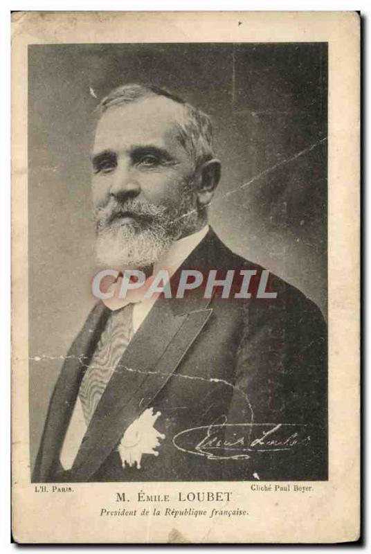 Old Postcard M Emile Loubet President of the French Republic