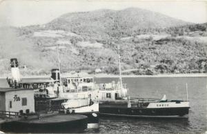 Romania 60s Orsova harbour ship