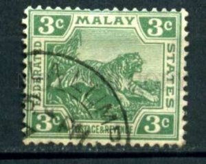 509663 Malaysia Malay states 1922 year Tiger stamp