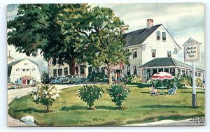 WESTERLY, RI Rhode Island ~ SHELTER HARBOR INN & BARN 1957 Roadside Postcard