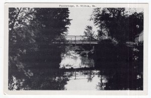 E. Wilton, Me., Footbridge