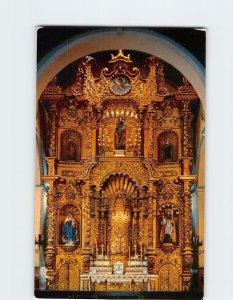 Postcard The Golden Altar, The Church of San Jose, Panama City, Panama