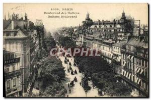 Postcard Old Paris Boulevard Italians