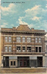 J17/ Billings Montana Postcard c1910 Odd Fellows Block I.O.O.F. 51