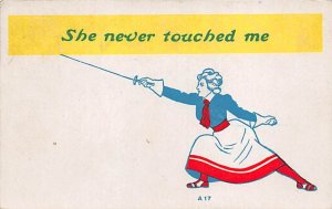 She never touched me Fencing 1908 