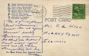 IL, Egypt, Southern Illinois Linen Large Letter Postcard, Curt Teich