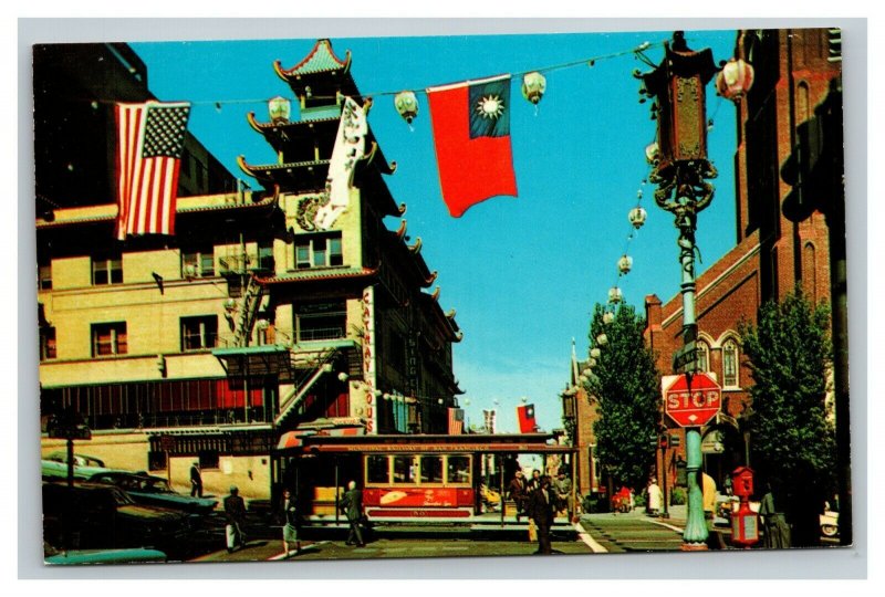 Vintage 1940's Postcard San Francisco's Chinatown San Francisco California