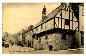 UK - Wales, Aberconwy. Street Scene, Alberconwy House