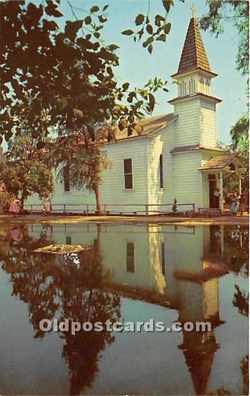 The Church of Reflection Knott's Berry Farm, Ghost Town, California, CA, USA ...