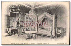 Postcard Old Chateau de Compiegne Sunset House has Napoleon III