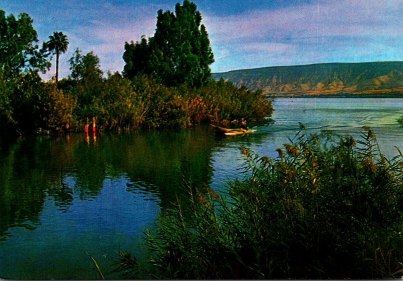 Israel Jordan River Leaving The Sea Of Galilee