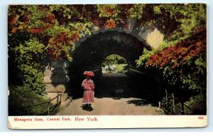 Central Park NYC New York City NY Menagerie Gate Central Park Zoo Postcard D09