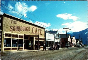 Skagway, AK Alaska  STREET SCENE  Sourdough Cafe~Keller's Curios  4X6 Postcard