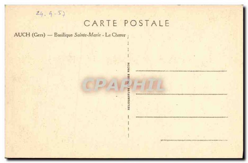 Old Postcard Auch Basilica of St. Mary Choir