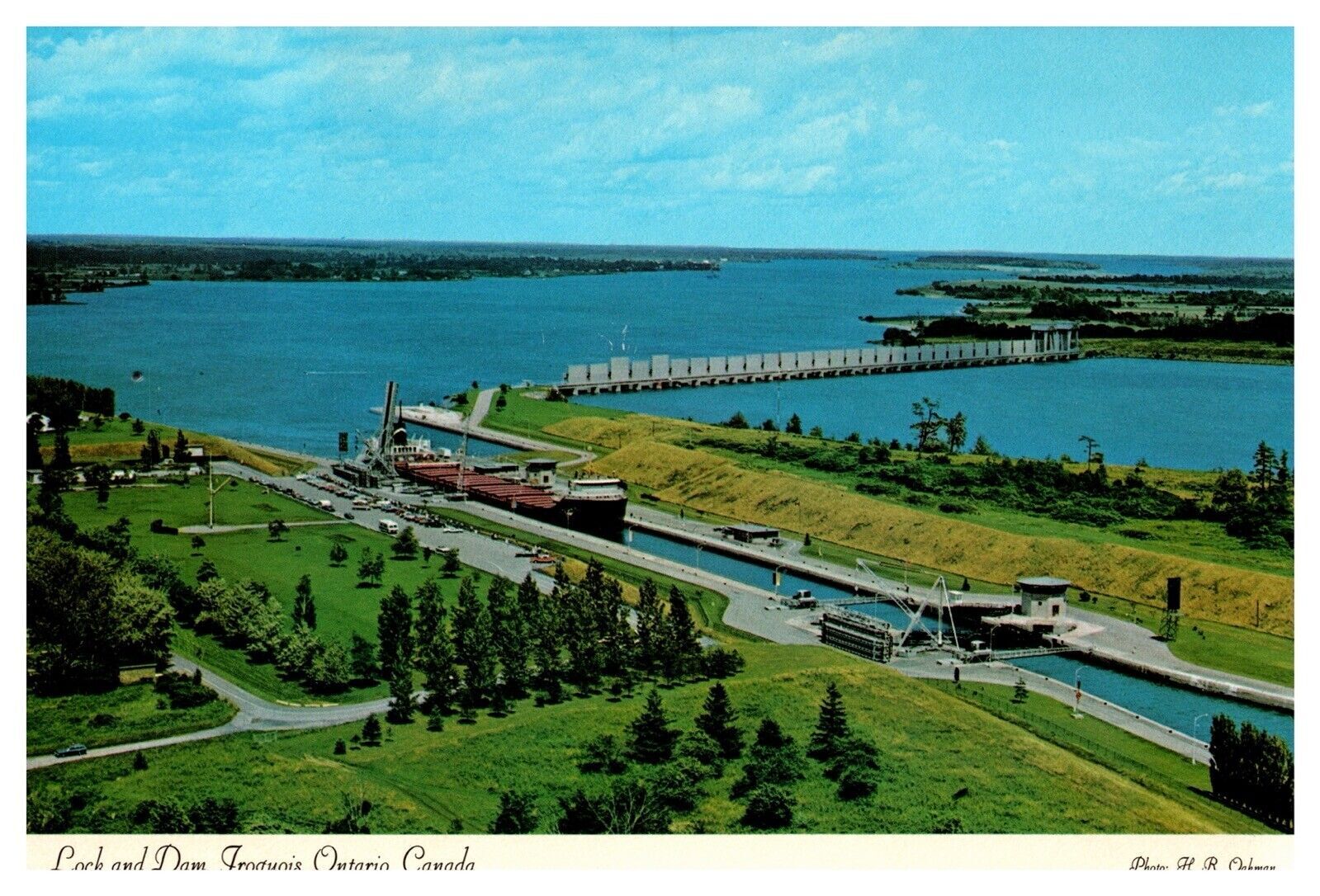 Lake Ontario Canada St Lawrence Seaway Iroquois Dam Chrome Cancel WOB